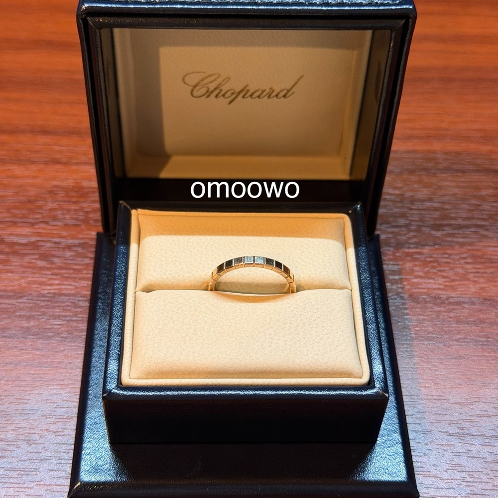 Chopard Ice Cube Rose Gold 53 Size Ring 18K Pre loved - Picture 8 of 9